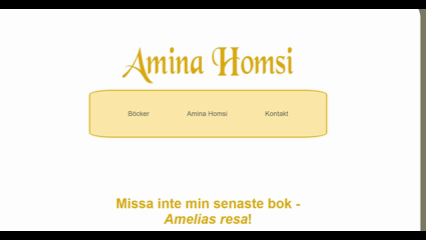 Amina Homsi webpage video