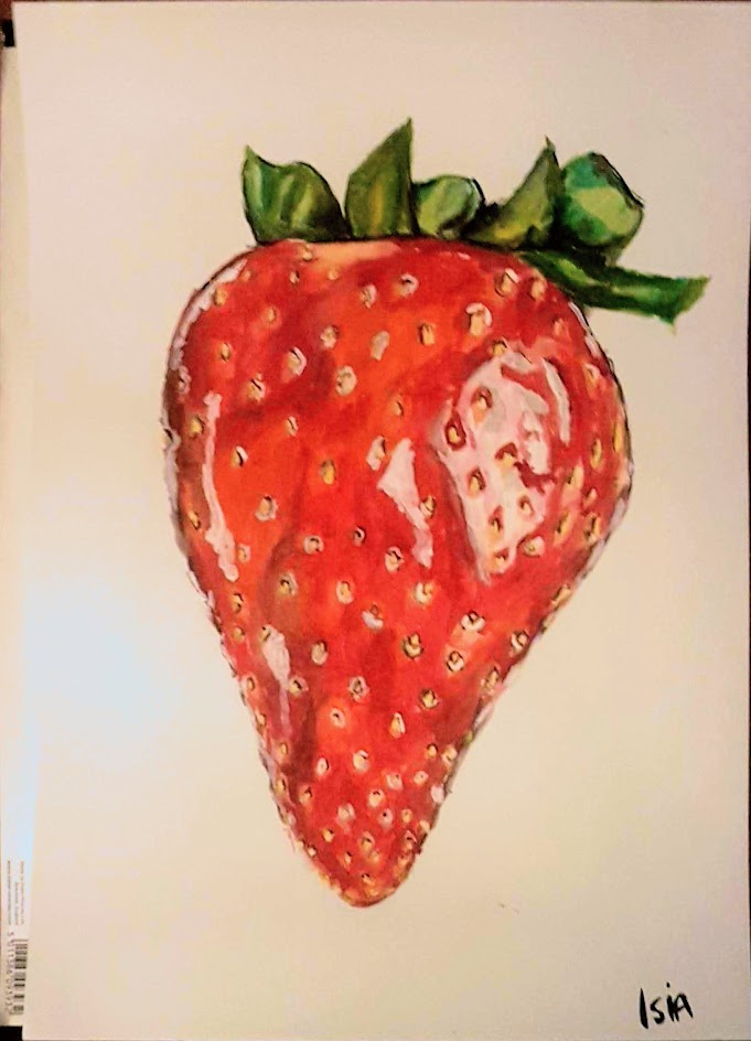 Strawberry painting